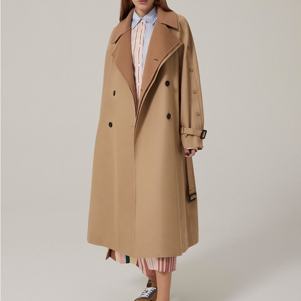 Weekend Max Mara Daphne Wool-Backed Trench Coat - Picture 2 of 11